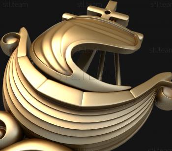 3D model A boat from a fairy tale (STL)